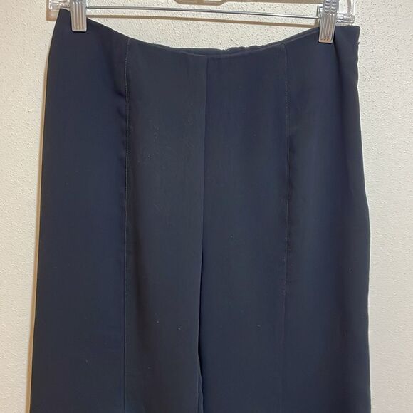 Anthropologie Zinnia Flare Trousers Black Wide Bell Bottom Pants Dramatic Size 4 - Picture 7 of 14